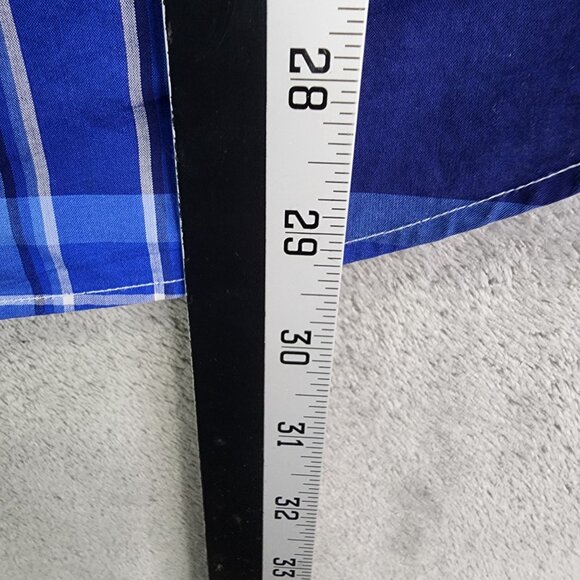 Mens Ralph Lauren Blue Plaid Shirt Classic Fit Button Down Long Sleeve Size L - Picture 8 of 9